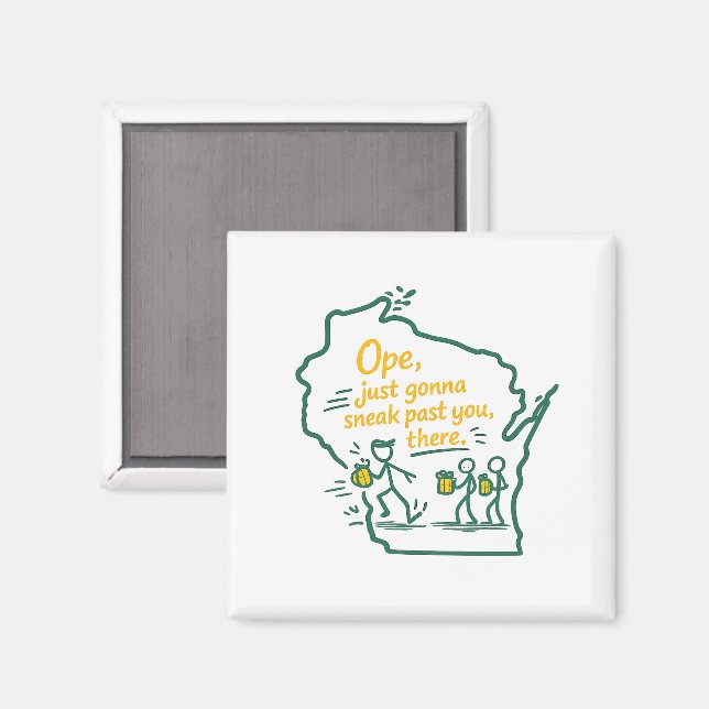 Íman Wisconsin "Ope": Vou só passar sorrateiramente por (Front/Back)