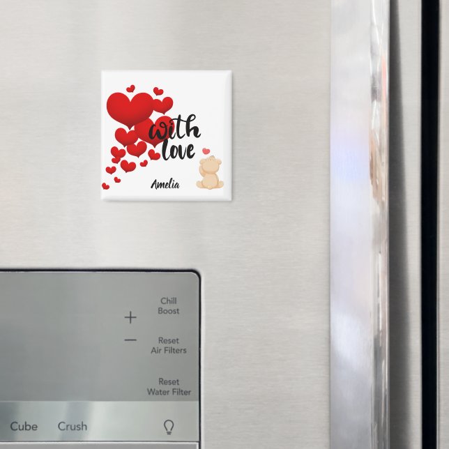 Íman With Love Personalized Magnet (In Situ (Fridge))
