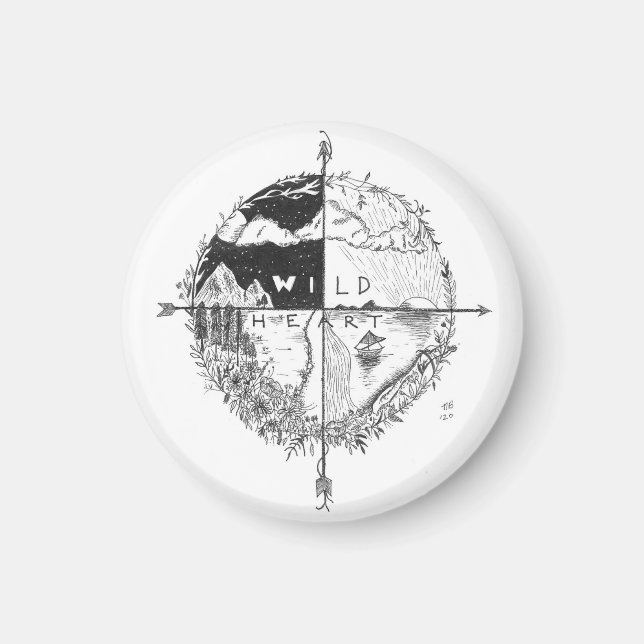 Íman Wlid Heart Magnet (Frente)