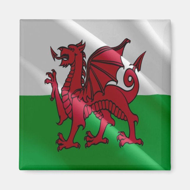 ÍMAN WLS002 WALES DE LÂMINA, FLAG (Frente)
