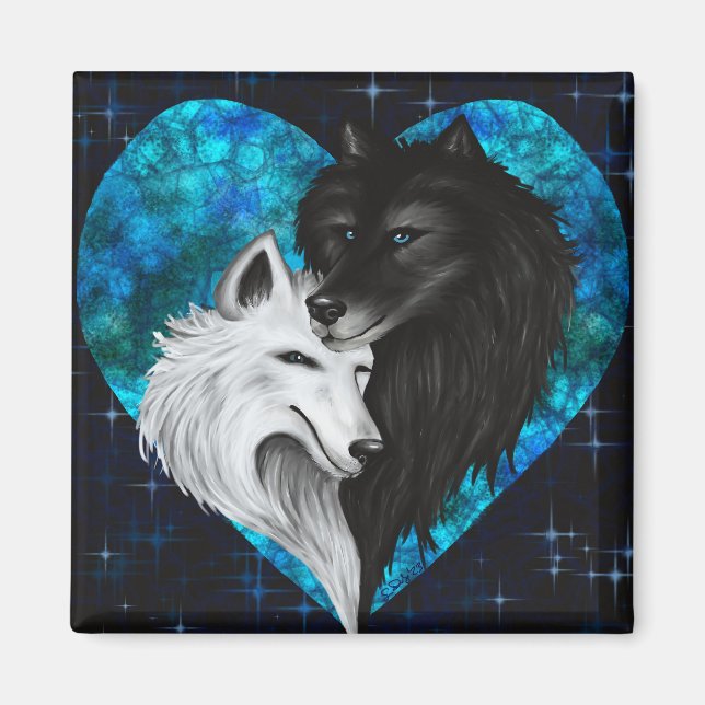 Íman Wolf Heart Magnet - Heart Edition (Frente)
