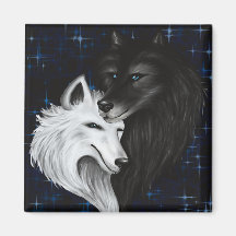 Wolf Heart Magnet - Original