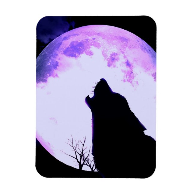 Íman Wolf Howl Premium Magnet (Vertical)
