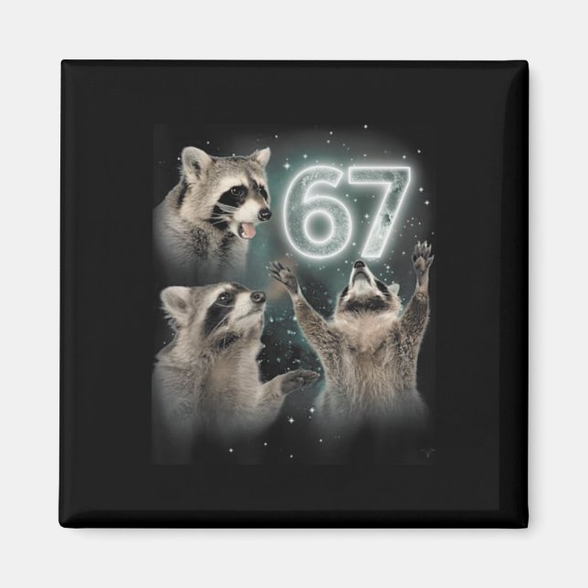 Íman Wolf Howling At The Moon 67 6 7 Halloween 67 Wolf  (Frente)