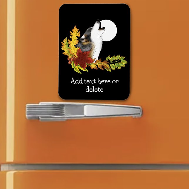 Íman Wolf Howling Moon (Criador carregado)