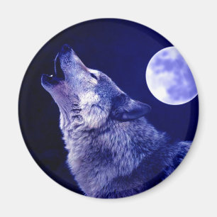 Íman Wolf Howling na Lua