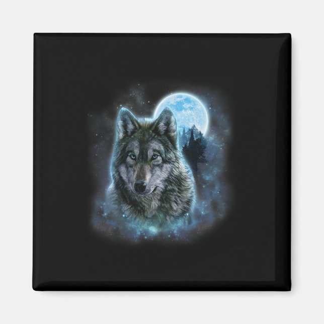 Íman Wolf Icy Moon Galaxy Caçando Cinzas Terrestres Wol (Frente)
