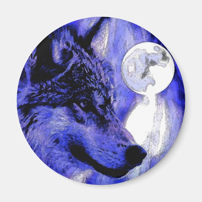 Íman Wolf & Moon (Frente)
