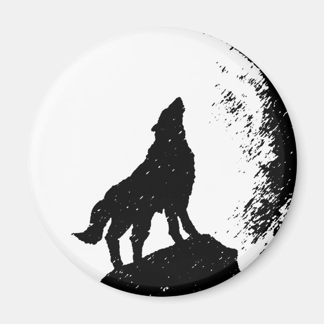 Íman Wolf & Moon Silhoutte (Frente)