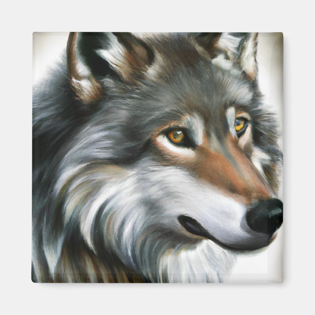 Íman Wolf Painting (Frente)