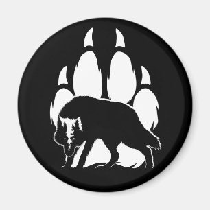 Íman Wolf Silhouette e Pegada