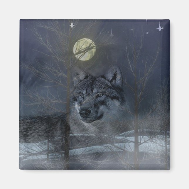 Íman Wolf Spirit Moon Night (Frente)