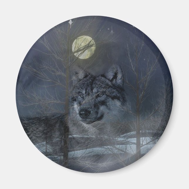 Íman Wolf Spirit Moon Night (Frente)