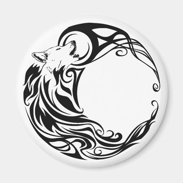 Íman Wolf Tribal (Frente)