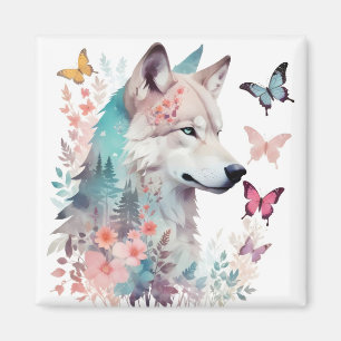 Íman Wolf Vintage Animal Nature Environment Decor Art