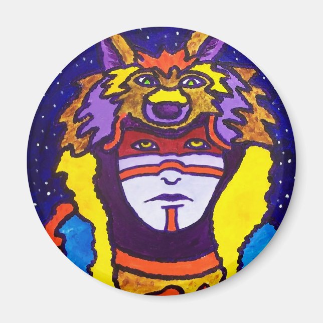 Íman Wolf Walking por Piliero (Frente)