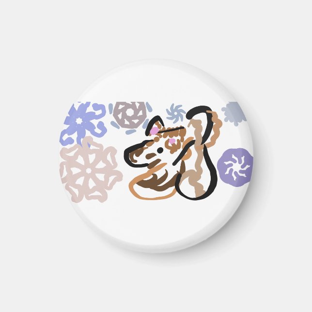 Íman Wolf winter love (Frente)