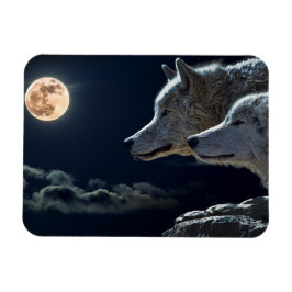 Íman Wolf Wolves Howling no Magn da Festa da Lua Comple