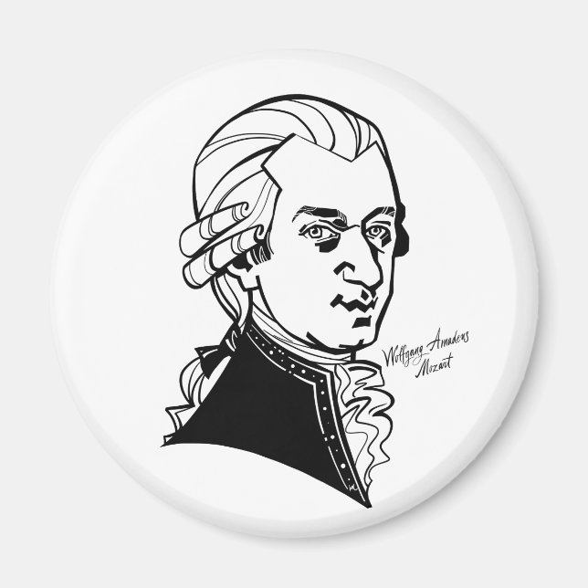 Íman Wolfgang Amadeus Mozart (Frente)