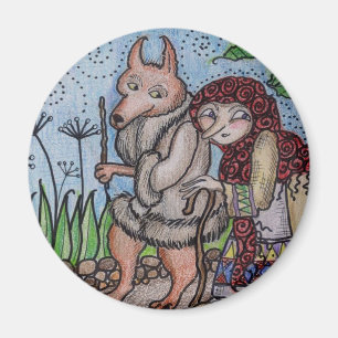 Íman Wolfie vai para uma arte popular do ucraniano da