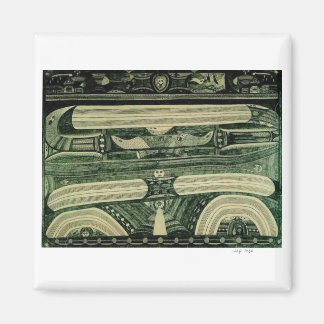 Íman Wölfli 'Petrol' Fine Art