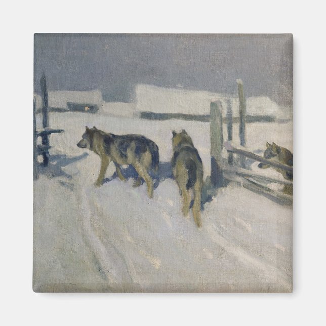 Íman Wolfs, Winter Night, c.1910 (Frente)