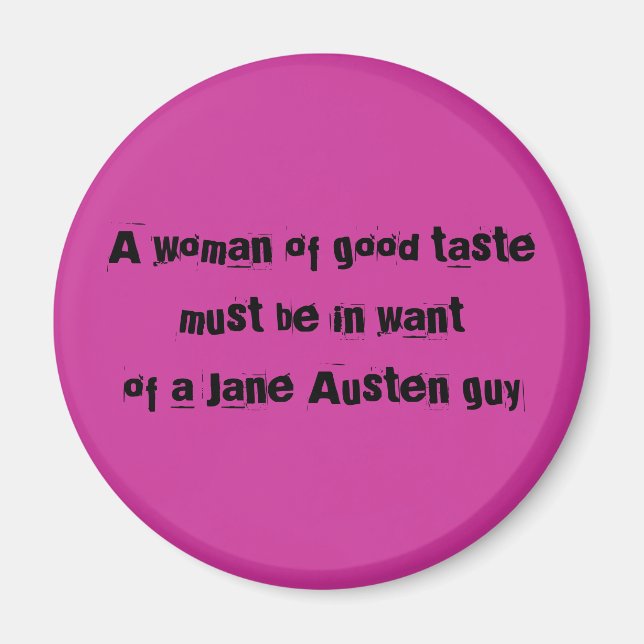 Íman Woman of good a tastemust na Jane a wantof… (Frente)