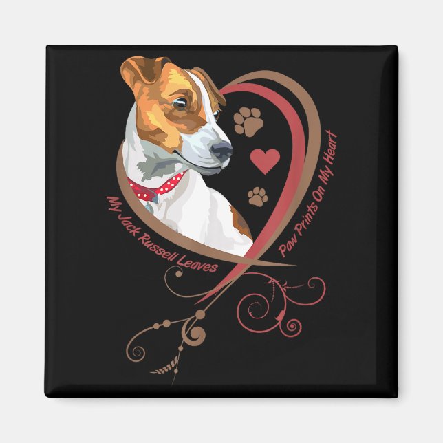 Íman Womans Jack Russell Terrier Shirt Parson Russell T (Frente)