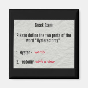 Íman Womb Com Imagem De Histerectomia De Vista