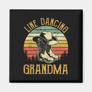 Íman Women Line Dance Vovó Dançando Dançarino País Mu