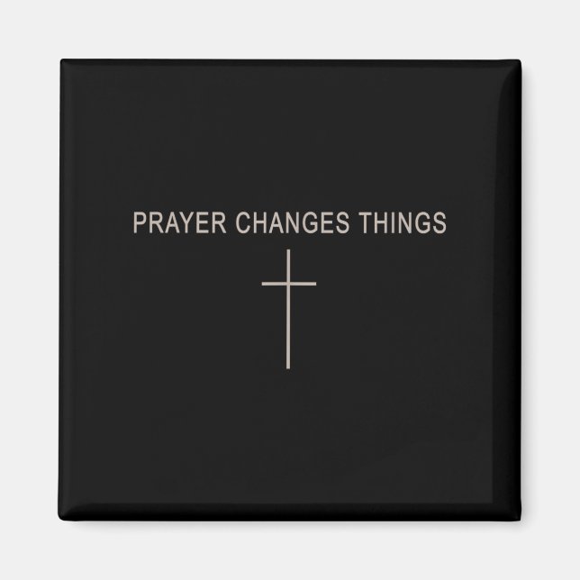 Íman Women Prayer Changes Things Christian Minimalist T (Frente)
