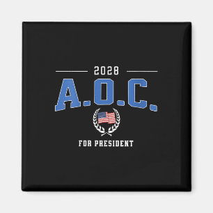 Íman Womens Aoc 2028 Para O Presidente Alexandria Ocasi