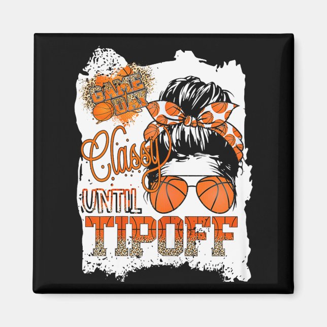 Íman Womens Cly Until Tip-off Funny Quote Basketball Me (Frente)