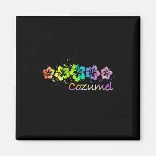 Íman Womens Cozumel, México Watercolor Beach & Surf