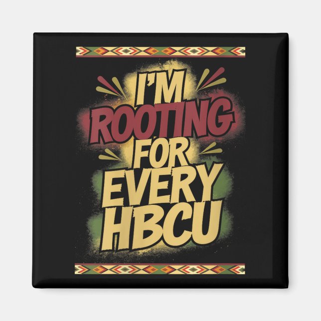 Íman Womens I'm Rooting For Every Hbcu - Rooting Suprt  (Frente)