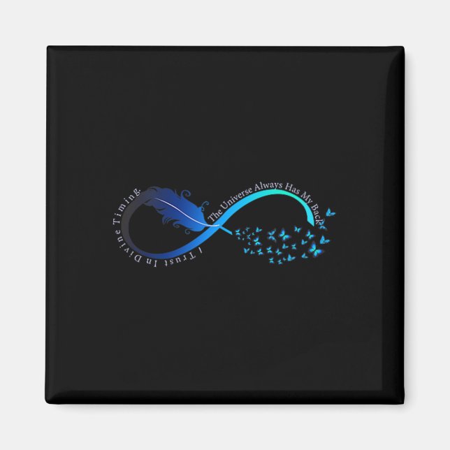 Íman Womens Infinity Symbol Retro Forever Sitivity Moti (Frente)