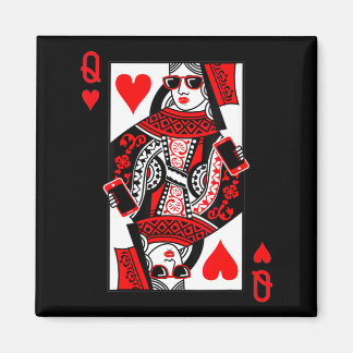 Íman Womens Queen Of Hearts - Vintage Valentine's Day C