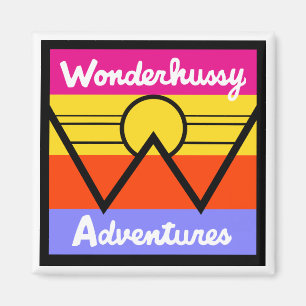 Íman Wonderhussy Adventures Logotipo Sunset Mountain