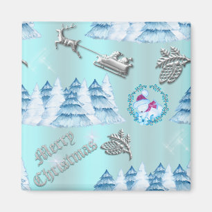 Íman Wonderland Blue Christmas