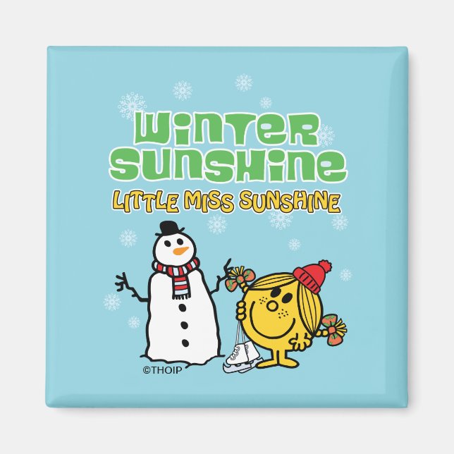 Íman Wonderland de inverno com Miss Sunshine (Frente)