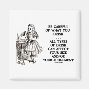 Íman Wonderland Tenha Cuidado Com O Que Bebe (Alice)