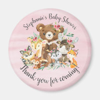 Woodland Friends Girls Chá de fraldas Favor