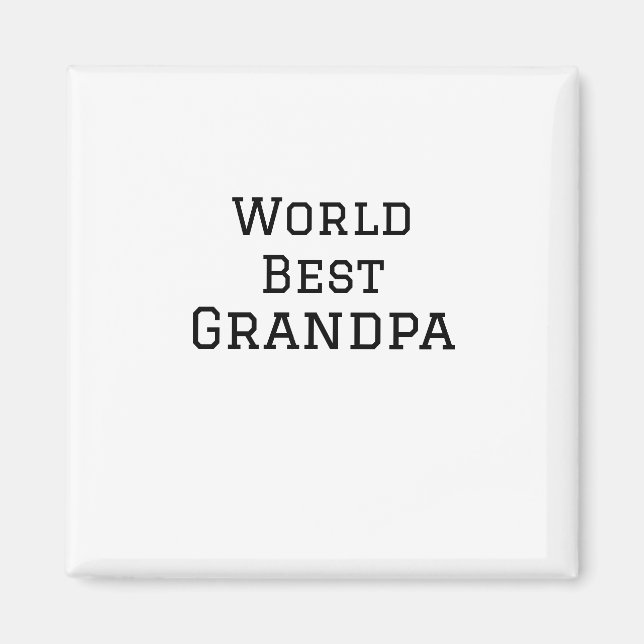 Íman World best Grandpa adiciona nome texto esportes te (Frente)