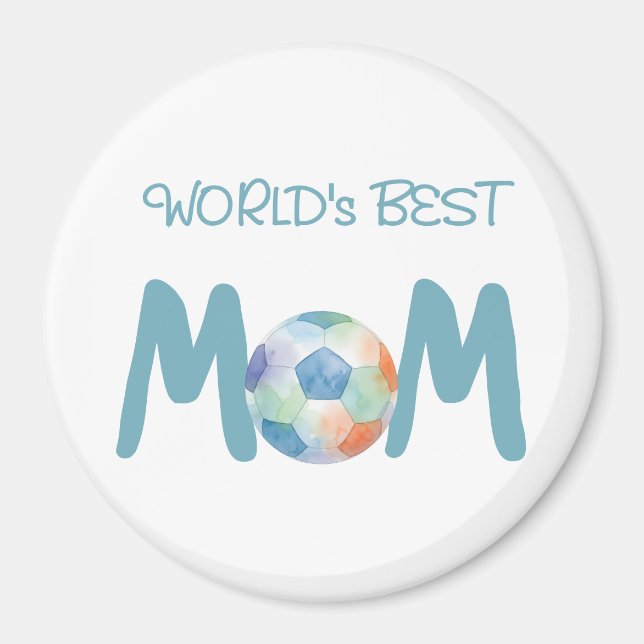 Íman World's Best Soccer Mom Mother's Day Gift (Frente)