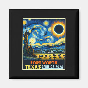 Íman Worth Texas Total Solar Eclipse 2024 Starry Night