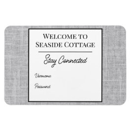 Íman Woven Airbnb Vacation Rental Wifi Magnet