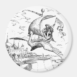 Íman WQ MAGNET 3" : Barco com Cisne Voador Mágico