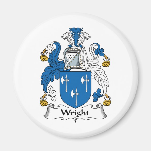 Íman Wright Family Crest (Frente)