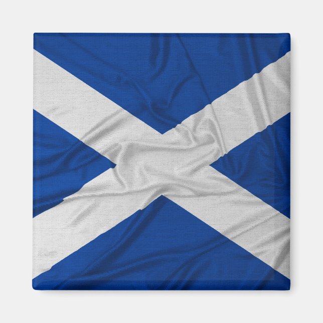 Íman Wrinkled Scotland Flag (Frente)