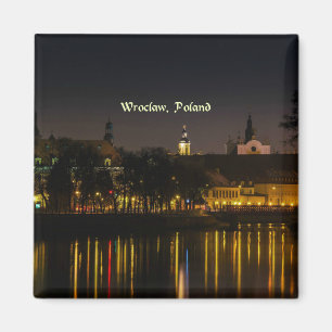 Íman Wroclaw, fotografia de capa de Polônia, crepúscu
